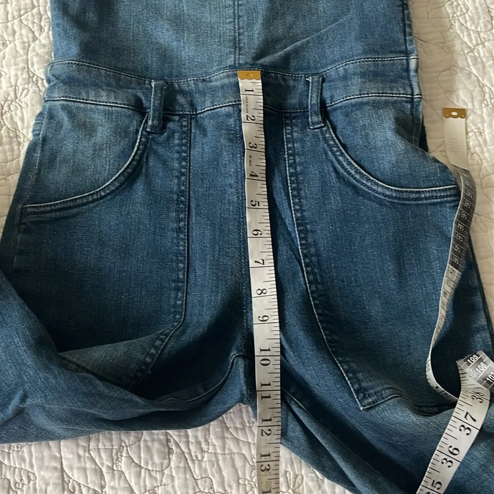 RACHEL Rachel Roy Blue Denim Wide-Leg Jumpsuit - Picture 11 of 15